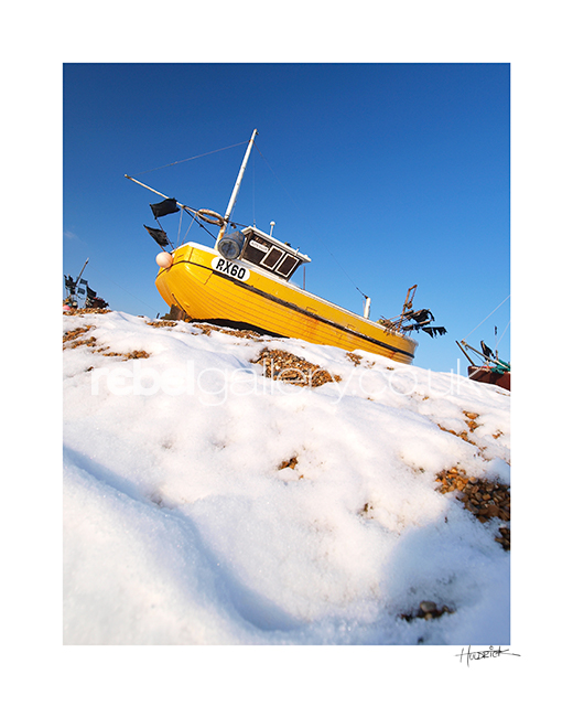 Photograph of Hastings trawler RX60 by Hastings Photographer Jon Huldrick Wilhelm.