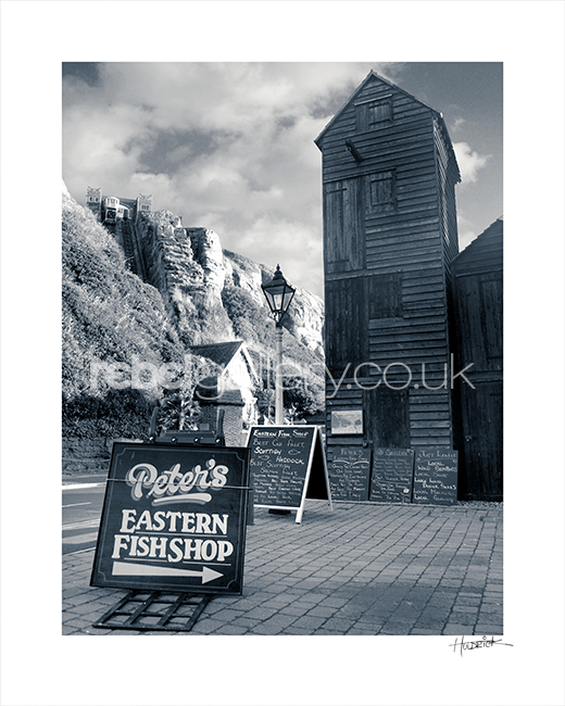 Photograph of Peter's Eastern Fish Shop Hastings by Hastings photographer Jon Wilhelm.