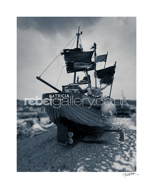 Photograph of Hastings trawler Patricia by Hastings Photographer Jon Huldrick Wilhelm.