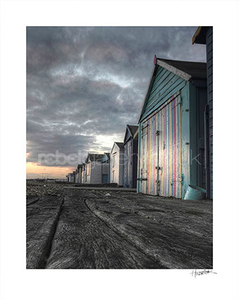Beach Huts, St. Leonards-on-Sea. Photograph by Hastings photographer Jon Wilhelm
