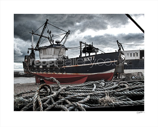 Photo of Hastings Trawler RX77 Four Brothers on Hastings Stade by Hastings photographer Jon Wilhelm