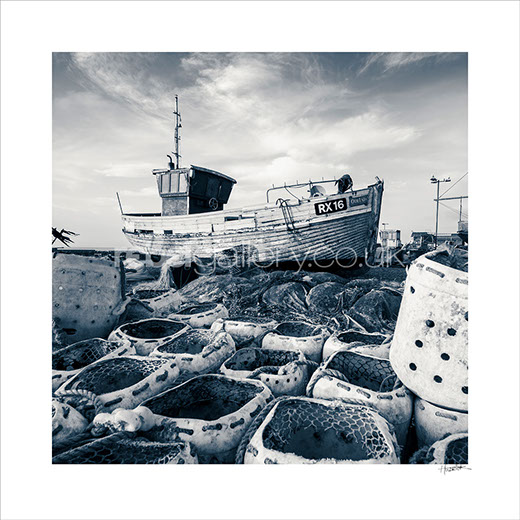 Photograph of Hastings Trawler RX16 Our Lady by Hastings Photographer Jon Huldrick Wilhelm.
